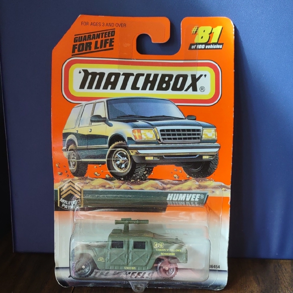 Military Patrol Humvee MatchBox Series